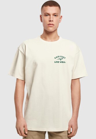 T-Shirt 'Heavy' MT Upscale en beige : devant