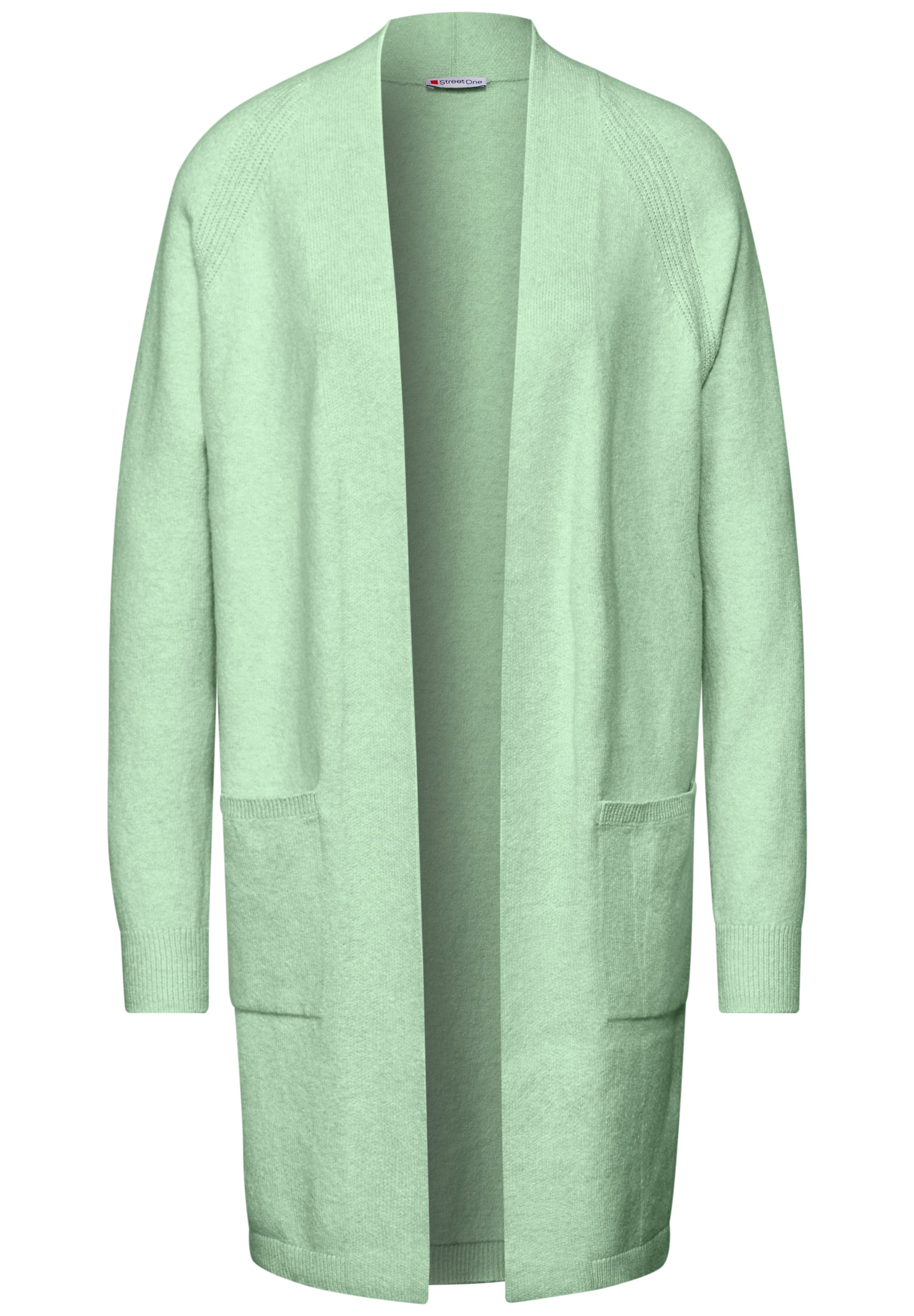 STREET ONE Knit Cardigan in Green: front