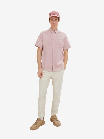 TOM TAILOR Regular Fit Hemd in Pink