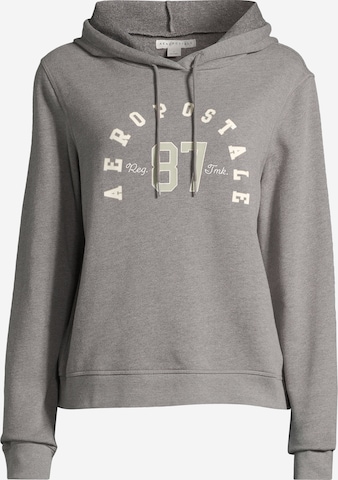 AÉROPOSTALE Sweatshirt 'FACORY PO' in Grey: front
