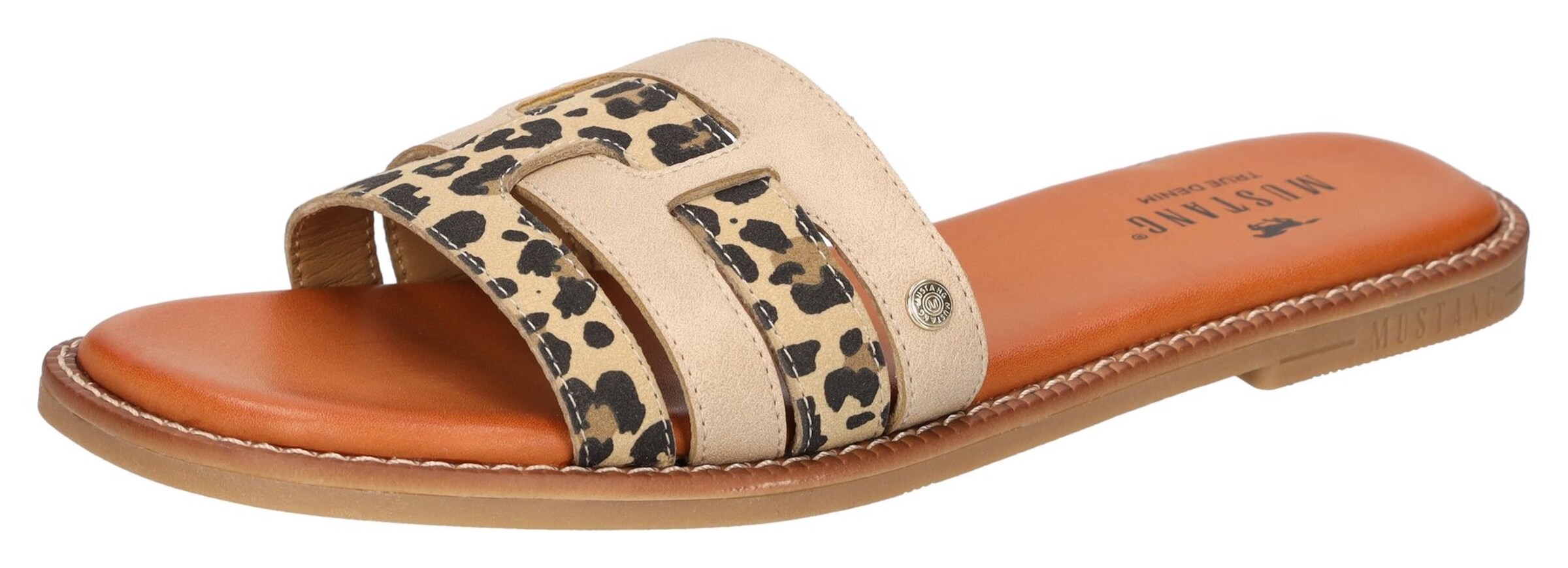 MUSTANG Pantolette in Beige: Vorderseite