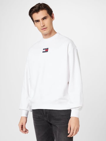 Sweat-shirt Tommy Jeans en blanc : devant