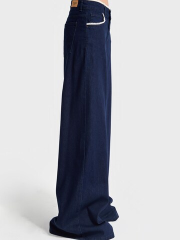 IT'S BASIC Wide leg Jeans 'Palazzo Mid Rise Jeans - Indigo' in Blue
