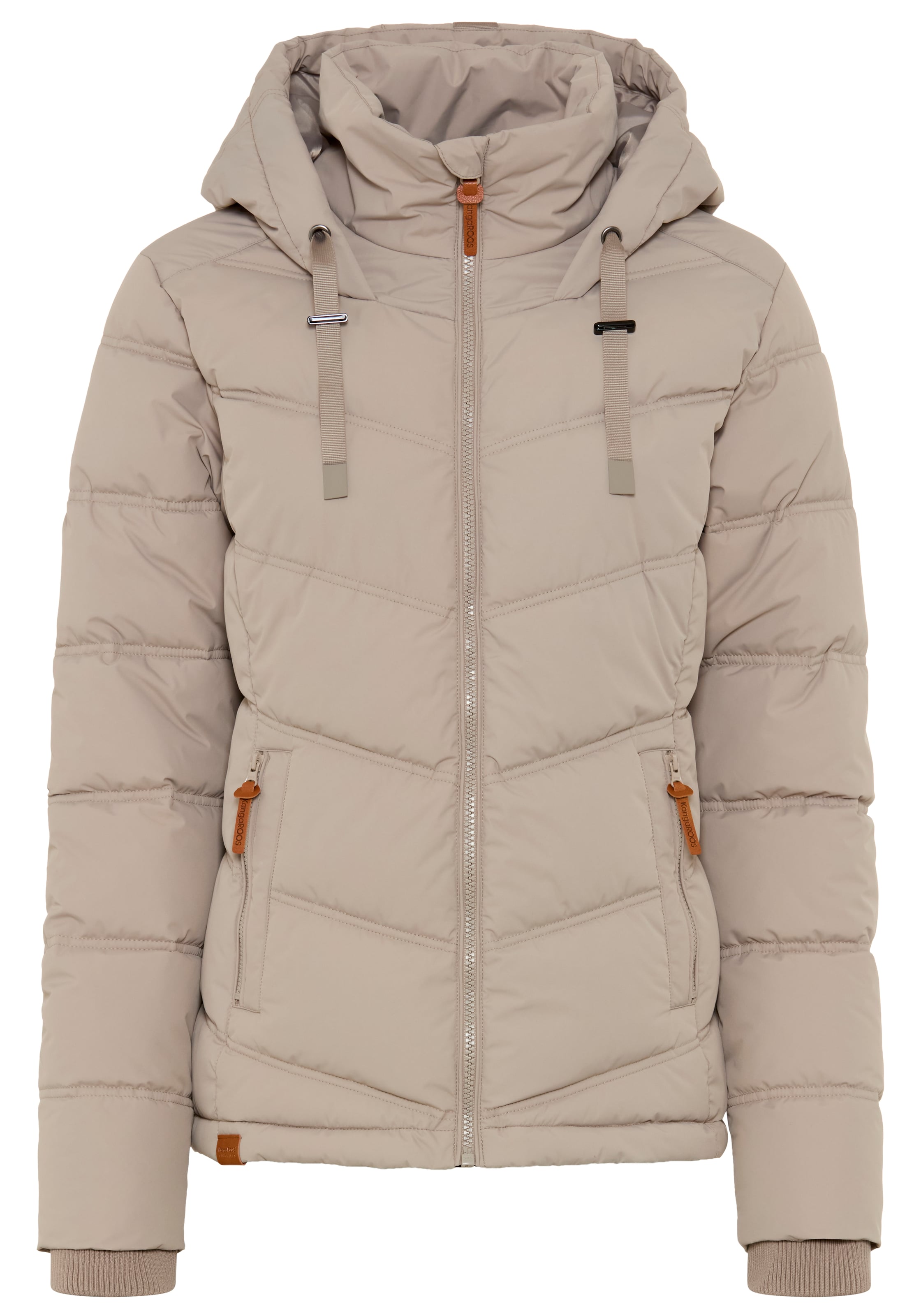 KangaROOS Winterjacke in Beige: Vorderseite