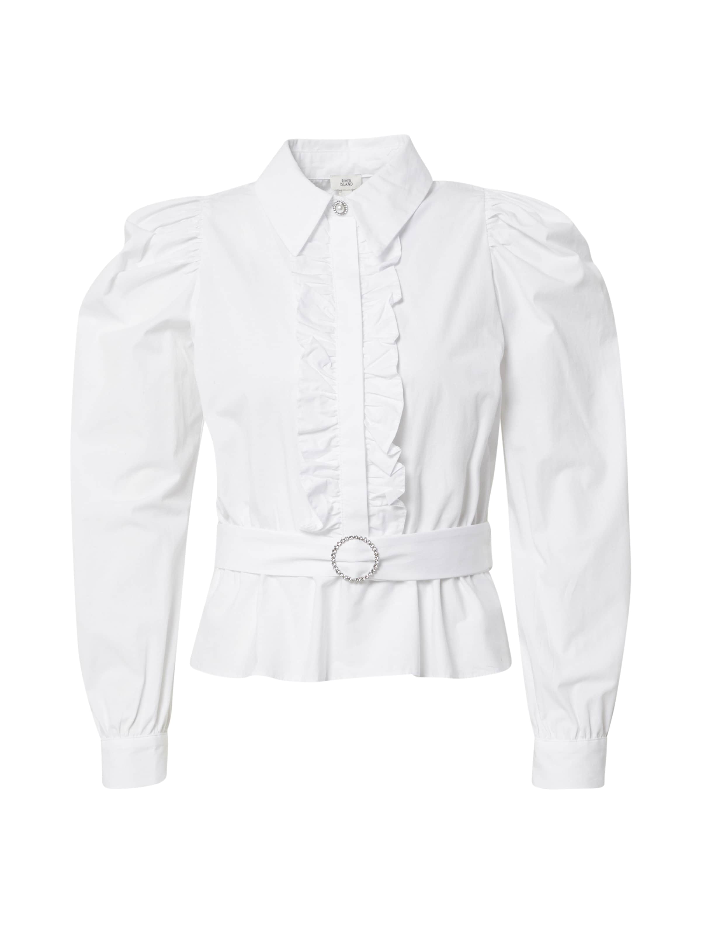 GUz30 Donna River Island Camicia da donna in Bianco 