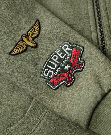 Superdry Sweatjacke in Grün