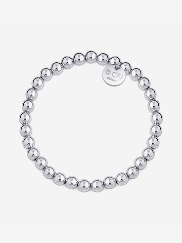 CLASSYANDFABULOUS Jewelry Bracelet 'CLASSYANDFABULOUS Beaded' in Silver: front