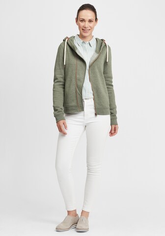 Oxmo Zip-Up Hoodie 'Vicky' in Green