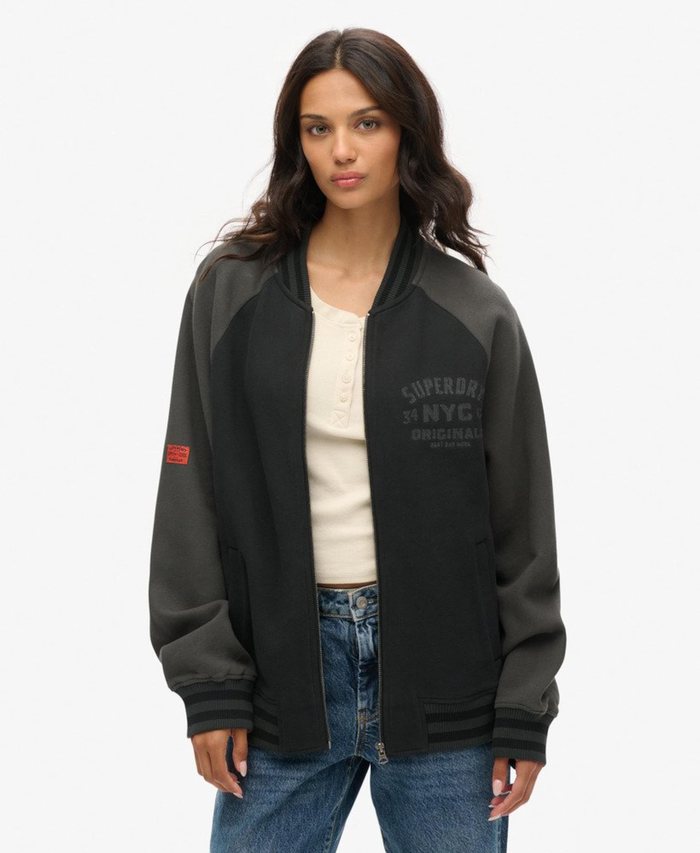 Veste mi-saison Superdry & Co en vert : devant