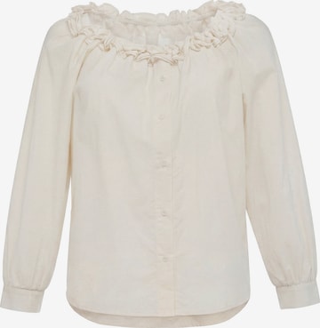 Chemisier usha BLACK LABEL en beige : devant