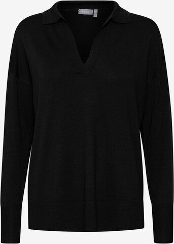 Fransa Sweater 'FREMALVA' in Black: front
