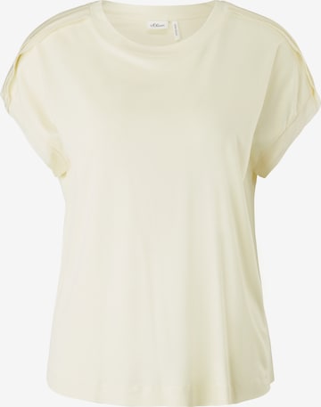 s.Oliver BLACK LABEL T-shirt i gul: framsida