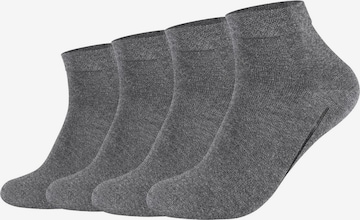 Chaussettes 'Bamboo' camano en gris : devant