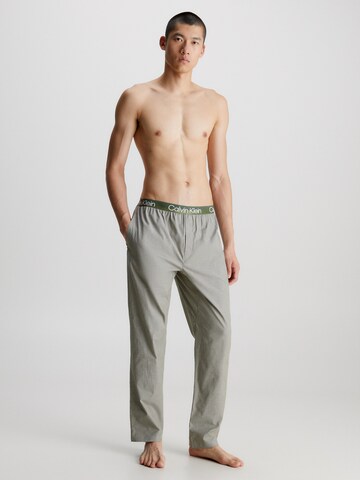 Calvin Klein Underwear Regular Pajama Pants 'Modern Structure' in Green