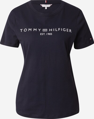 TOMMY HILFIGER T-Shirt in dunkelblau / weiß, Produktansicht
