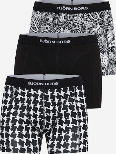 BJÖRN BORG Boxer shorts in Black / White, Item view