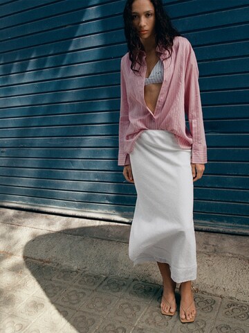 MANGO Пола 'Artie' в бяло: отпред