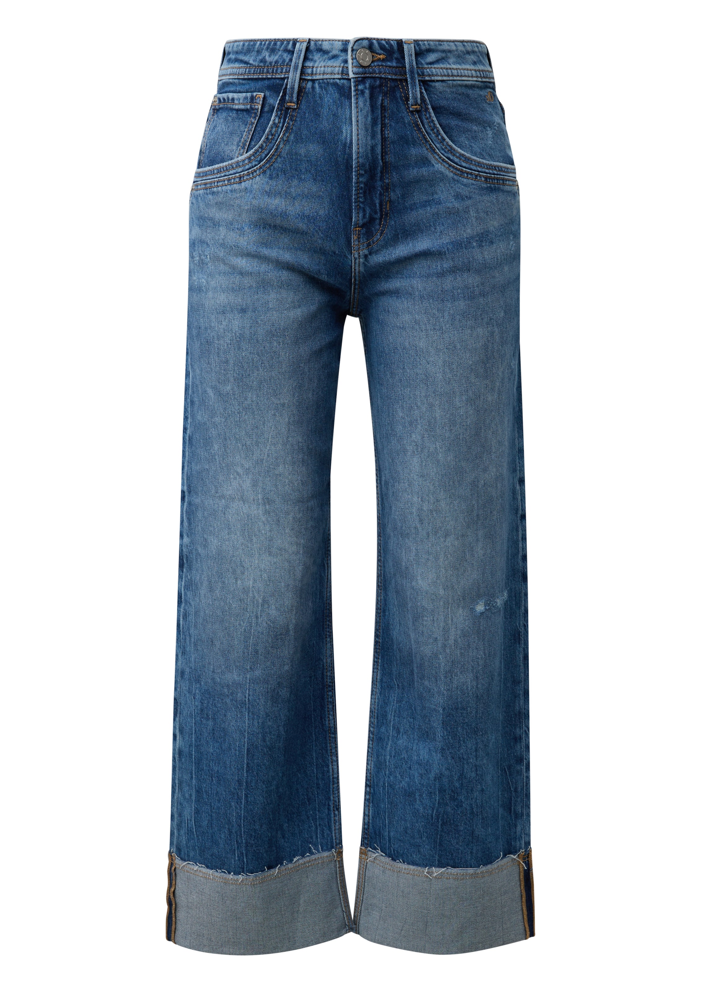s.Oliver Wide Leg Jeans 'Suri' in Blau: Vorderseite