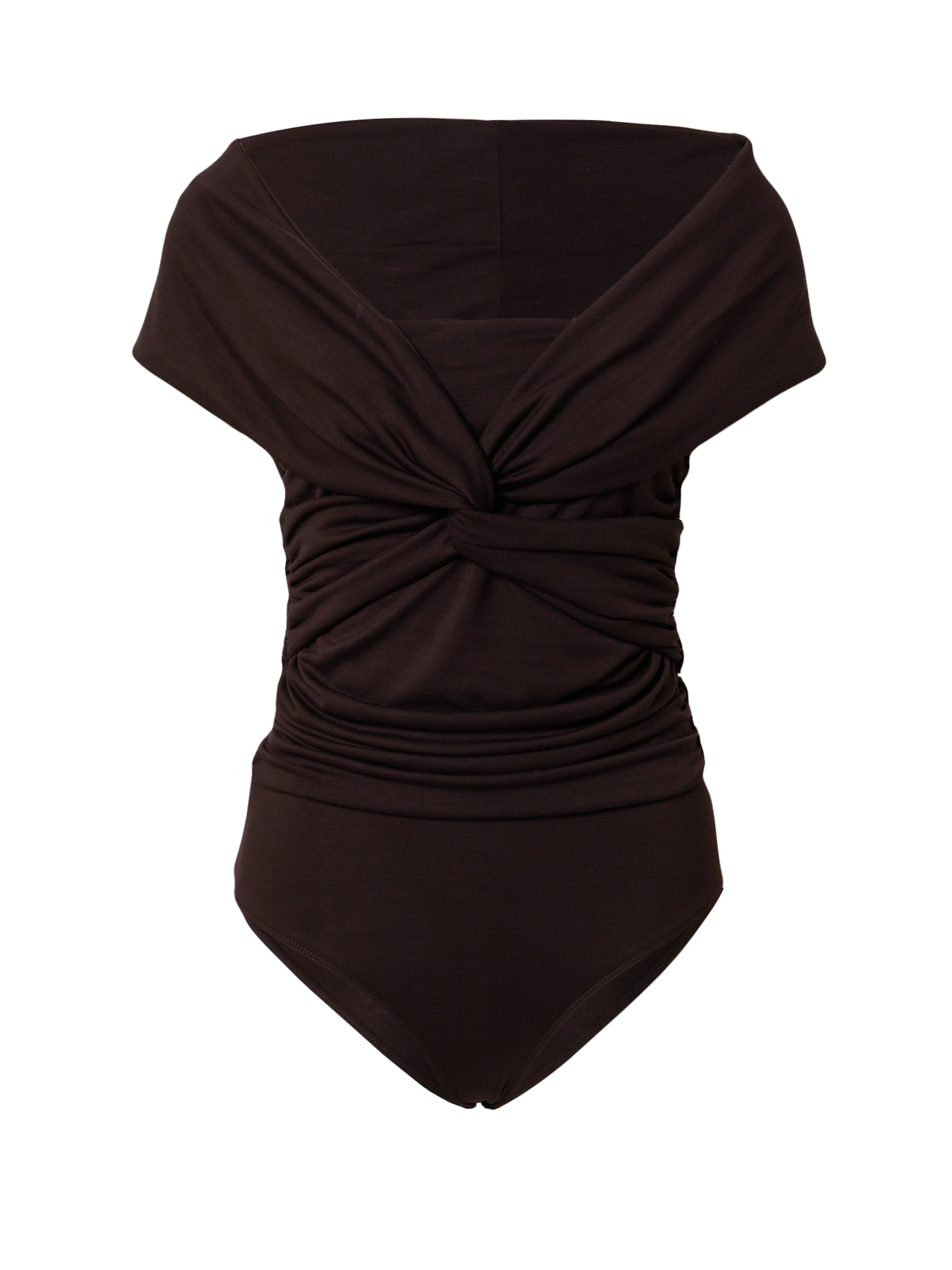 NU-IN Košeľové body - Hnedá: predná strana