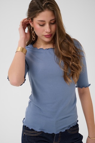 T-shirt 'Ribba' Cream en bleu