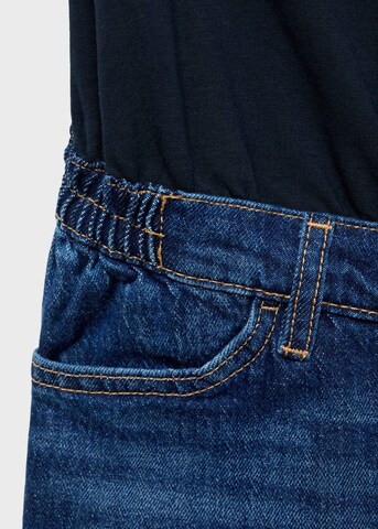 MANGO Wide Leg Jeans in Blau