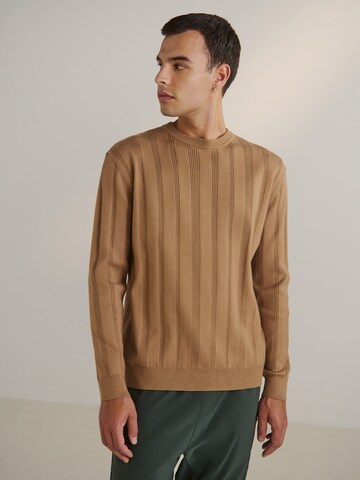 Pullover 'Sami' di Guido Maria Kretschmer Men in marrone: frontale