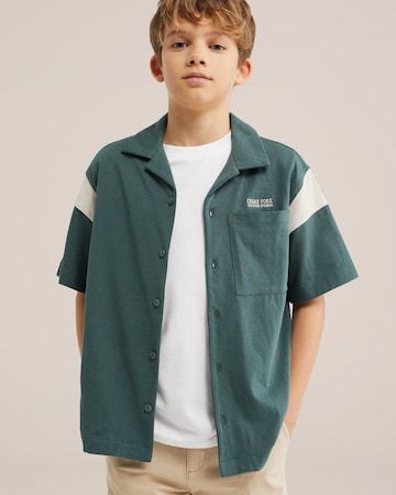 WE Fashion Regular Fit Skjorte i grøn: forside