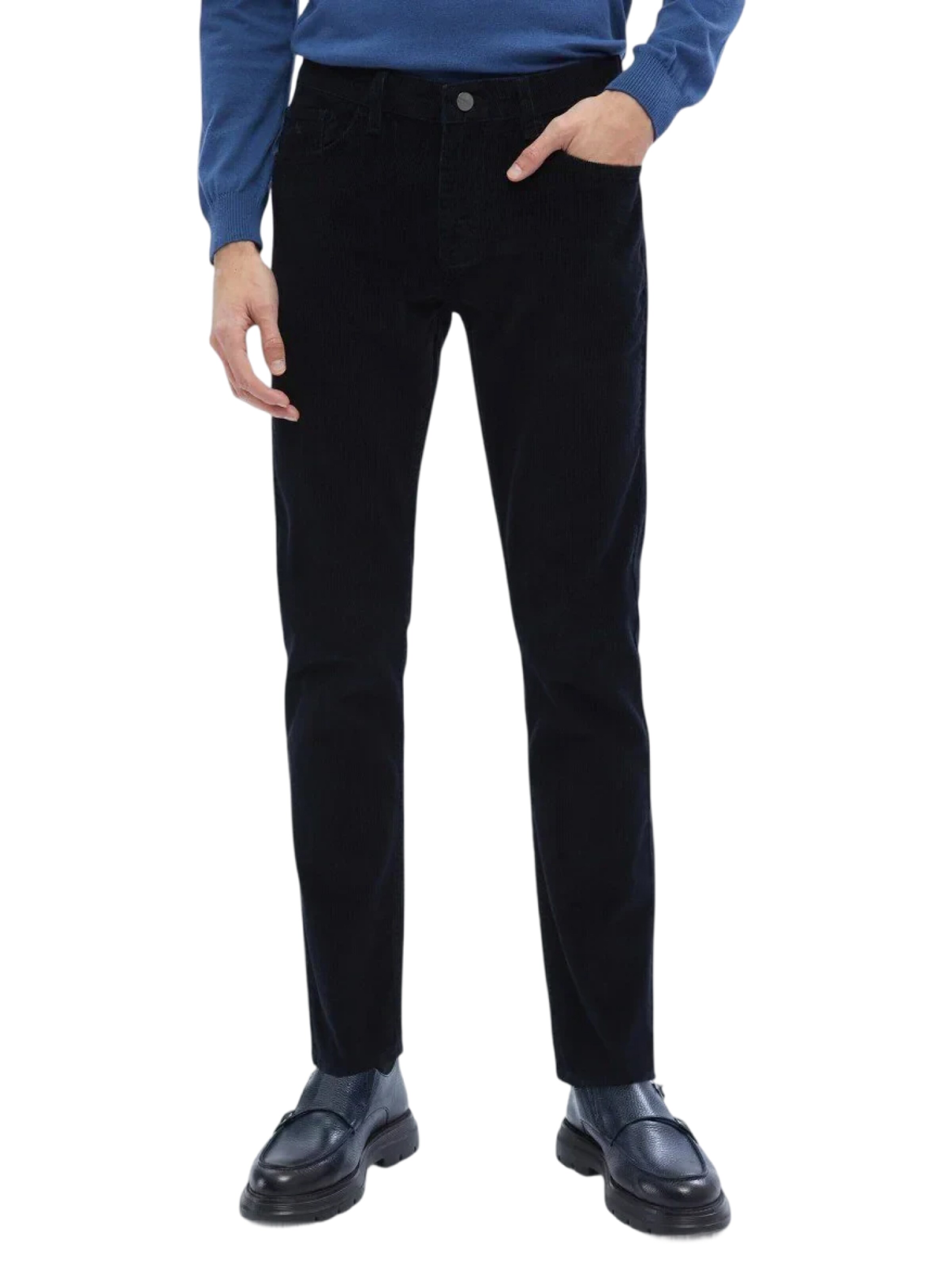 KİP Slimfit Broek in Blauw: voorkant