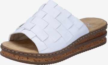 RIEKER Mules in White: front