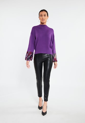 purpurinė faina Megztinis