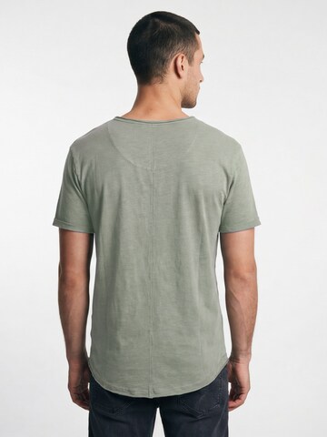 Antargo Shirt 'Basic Open Edge' in Green