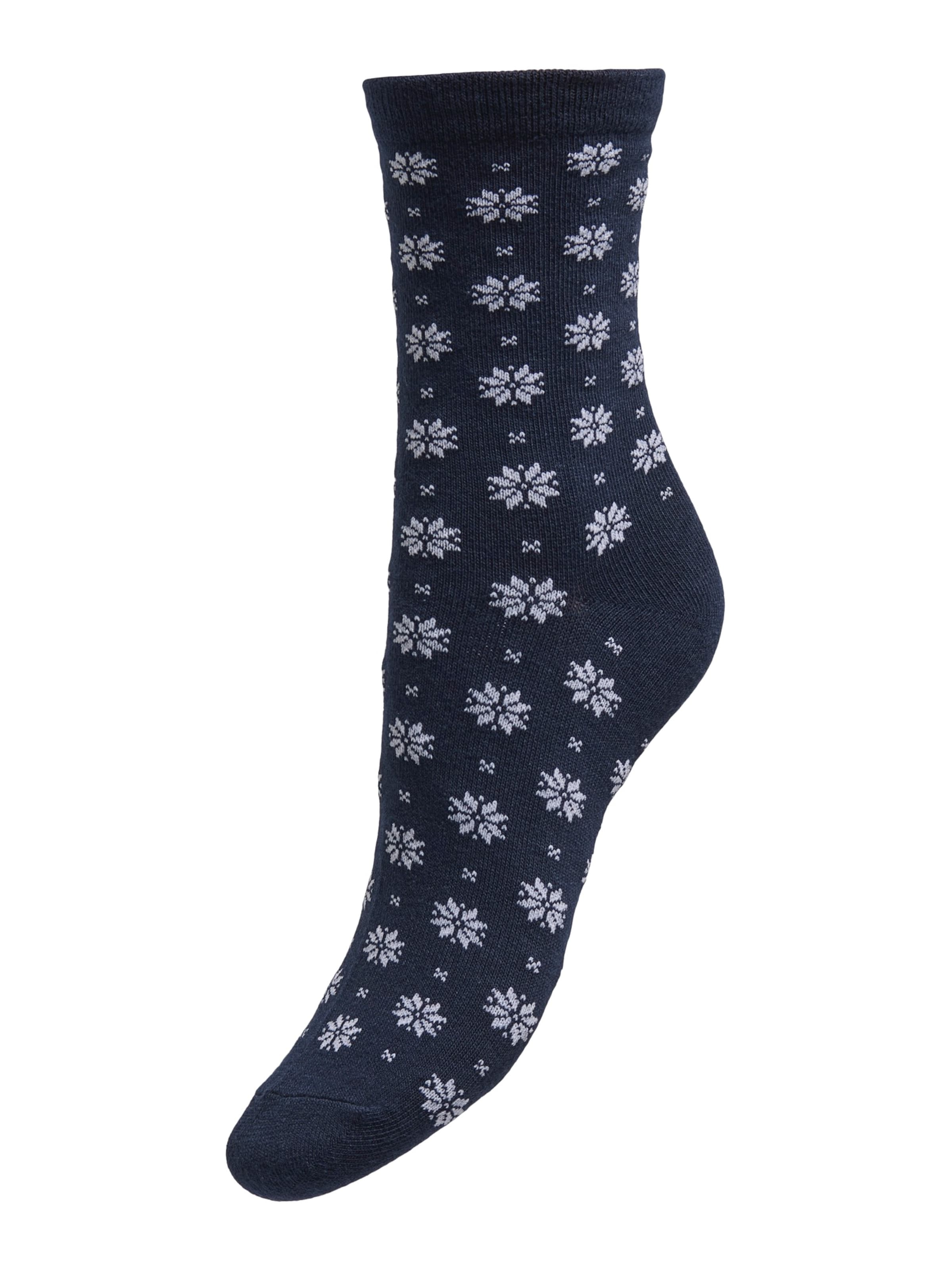 ONLY - Meias 'ONLCHRISTMAS' em azul: frente