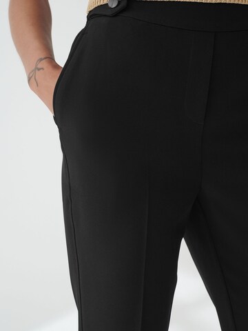 Next Tapered Trousers with creases in Black