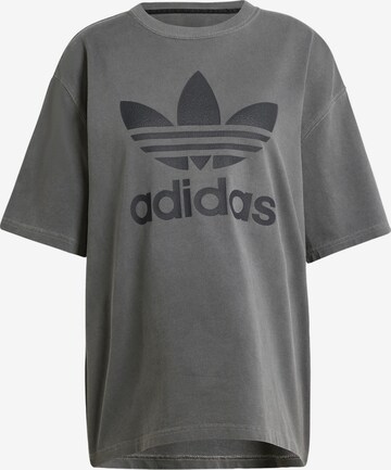 ADIDAS ORIGINALS T-shirt 'Trefoil' i grå: framsida