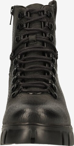 Steven New York Lace-Up Ankle Boots in Black
