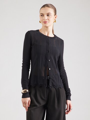 ABOUT YOU Knit Cardigan 'Elaine' in Black: front
