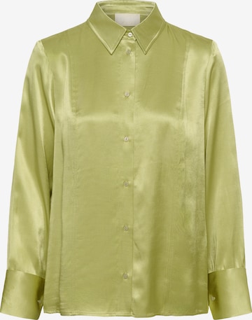 T-shirt SOAKED IN LUXURY en vert : devant