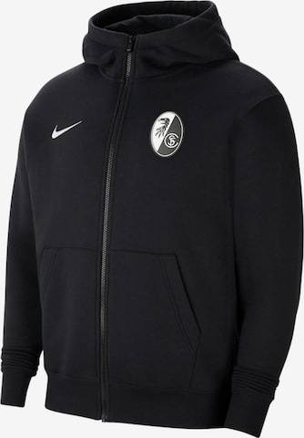 NIKE Sportsweatjacke in Schwarz: Vorderseite