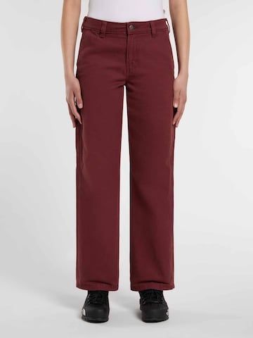 Loosefit Pantalon 'Carpenter' DICKIES en marron : devant