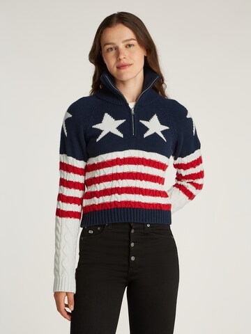 Tommy Jeans Svetr – mix barev: přední strana