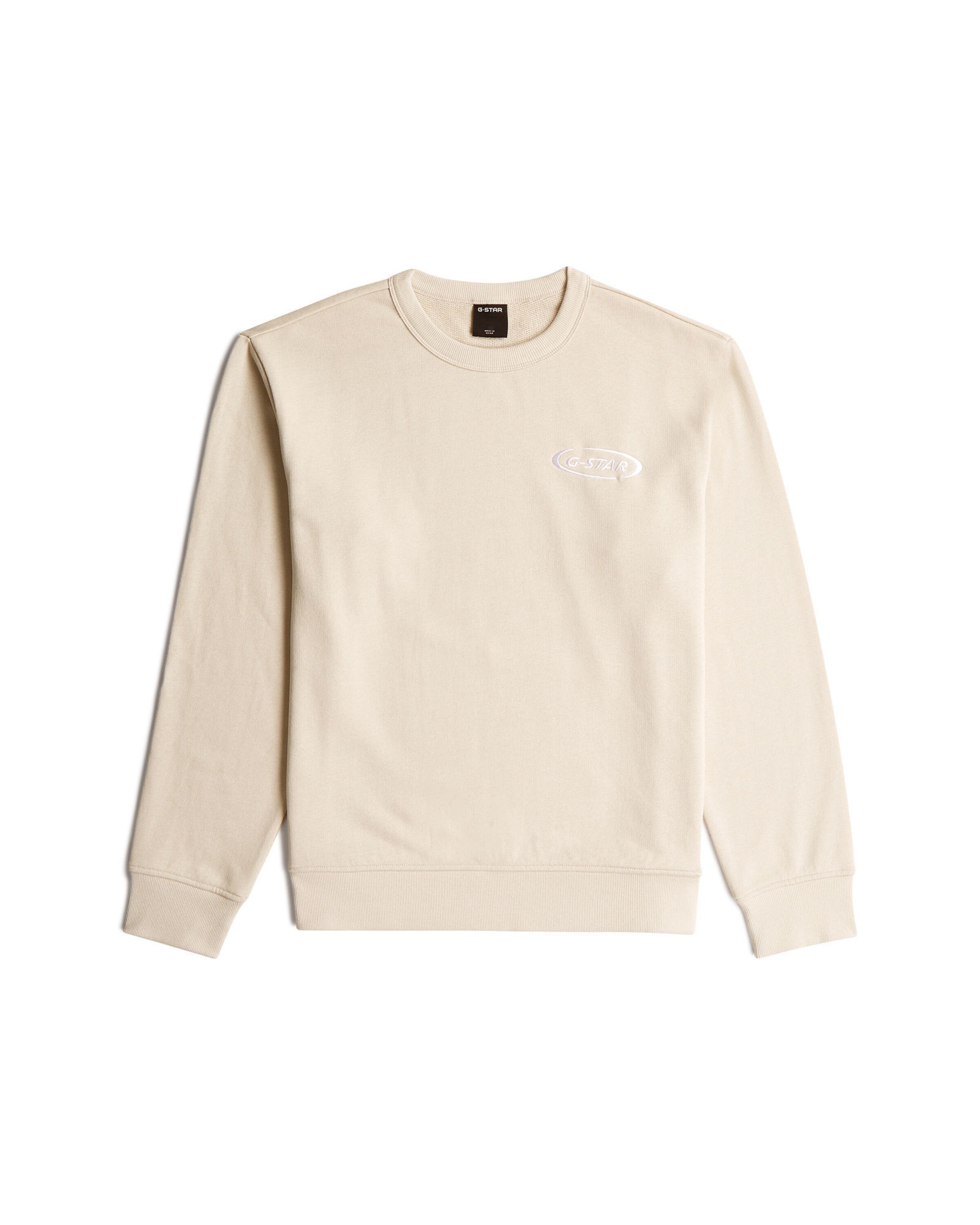 G-STAR Sweater - '90s Logo Sweater' in Weiß: Vorderseite