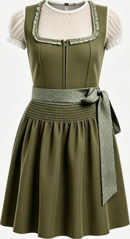 Yesfashion Dirndl in Grün: Vorderseite