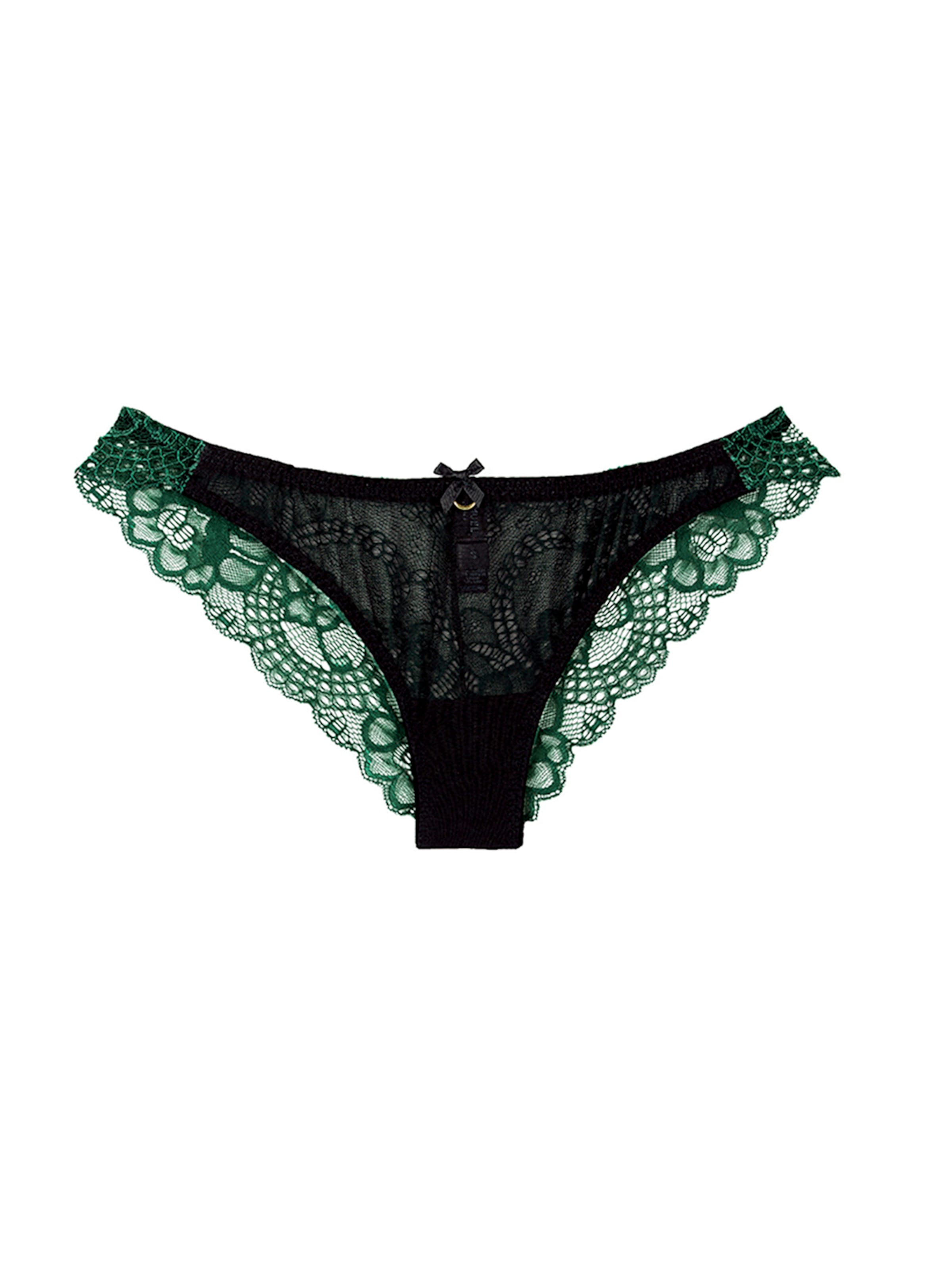La Muel Lingerie Slip in Green: front