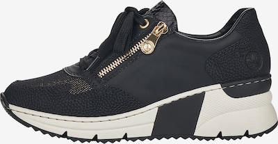RIEKER Låg sneaker i guld / svart / vit, Produktvy