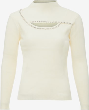 Pull-over nolie en beige : devant