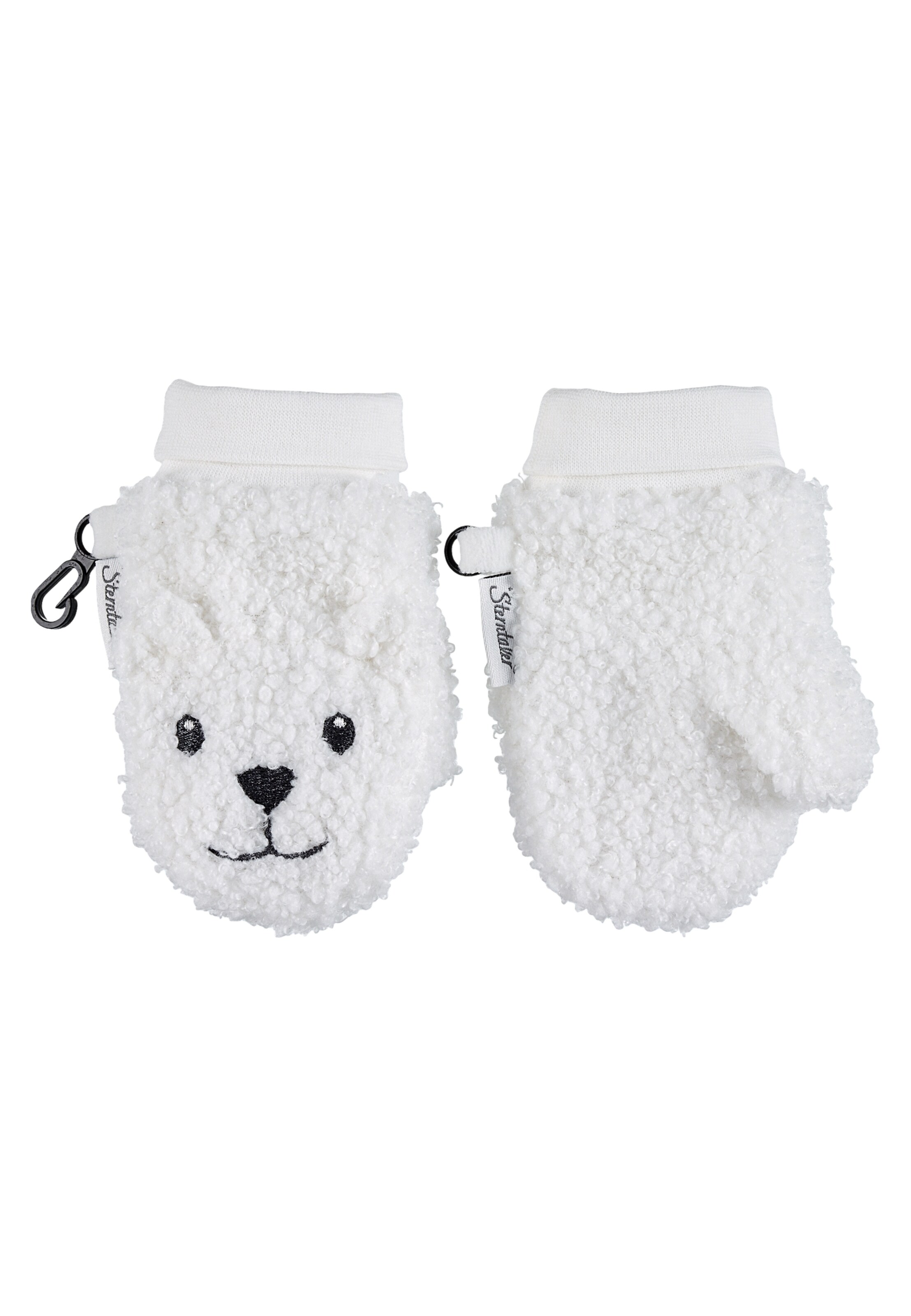 STERNTALER Fäustlinge 'Eisbär' in Weiß