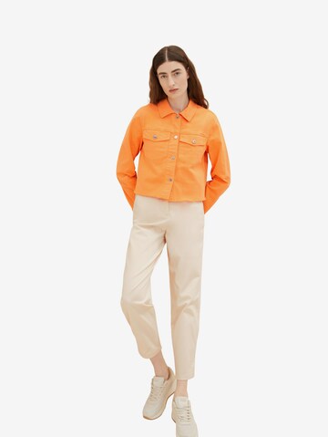 TOM TAILOR - Chaqueta de entretiempo en naranja