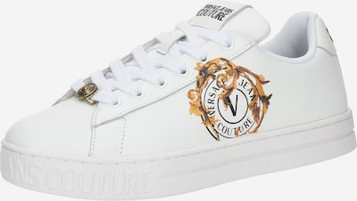 Sportbačiai be auliuko iš Versace Jeans Couture, spalva – ruda / kario spalva / juoda / balta, Prekių apžvalga