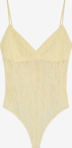 Body de la Bershka pe galben: față