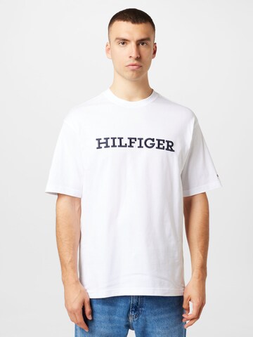 Tricou de la TOMMY HILFIGER pe alb: față